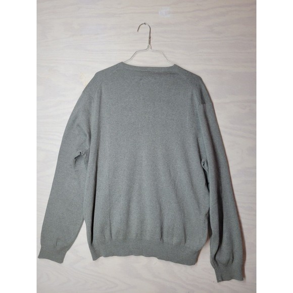 Polo Ralph Lauren Men's Size XL Sweater Pima Cotton V-Neck Gray Long Sleeve - Picture 6 of 6